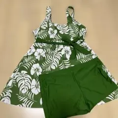 フラワープリント セパレート水着 M