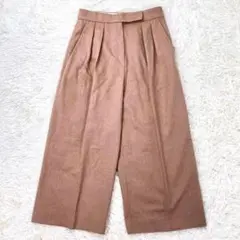 【希少】MAXMARA マックスマーラ ピュア キャメル ワイドパンツ 白タグ