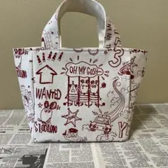 ハンドメイド トートバッグ ネコとネズミ