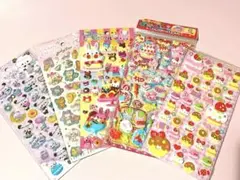 新品　平成当時物　シール　5点セット　Y2K平成レトロシール　平成女児