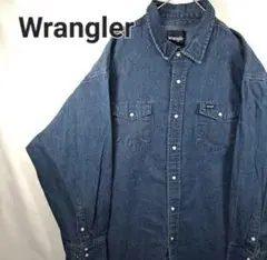 【美品】Wrangler　ラングラー　ヴィンテージシャツ　ウエスタンシャツ