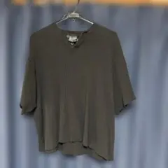 BEAMS T ダークグリーン 半袖ニット