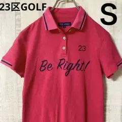 23区golf デカロゴポロシャツ　ゴルフウェア