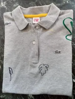 LACOSTE グレー 半袖ポロシャツ М