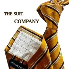 THE SUIT COMPANY ゴールド ストライ　レジメンタルタイ ネクタイ