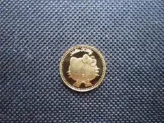 24金製　ハローキティ　1/10オンス(3.1グラム)　純金メダル② 24金製ハローキティ1/10オンス(3.1グラム)純金メダル②