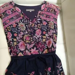 ☆ローラアシュレイ☆素敵なボタニカルワンピース 7号