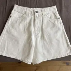 AND YUA ANY ホワイト ハーフパンツ 150