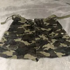 迷彩柄 ミニスカート ミニショーパン