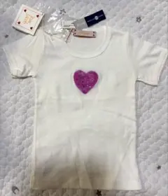 Rue Jacob ハートホワイトTシャツ伊勢丹