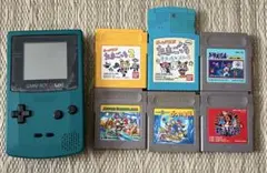 【動作確認済】任天堂 ゲームボーイ カラー、ソフト6点セット