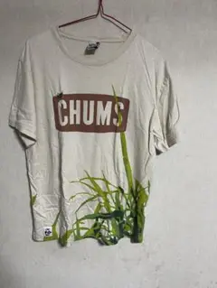CHUMS XL Tシャツ 草プリント