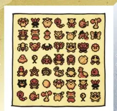 【新品・未使用品】ポケモンセンター　ハンドタオル ゲームドット金銀
