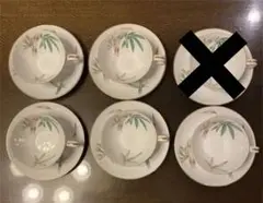 オールドノリタケ カップ&ソーサー 5セット バンブー