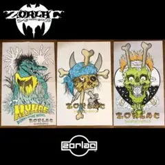 希少 pushead zorlac ポスター ビンテージ old sk8 Zorlac Banner Pushead Art Vintage Old School Skateboard RARE
