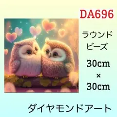 DA696♡ダイヤモンドアートキット♡ラブラブふくろう