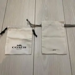 coach gray 巾着袋