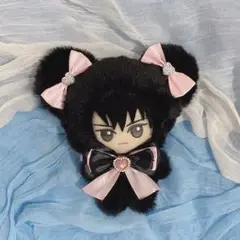 ちびぐるみ 10cm ～12cm ぬい服 クマ 黒 ピンク