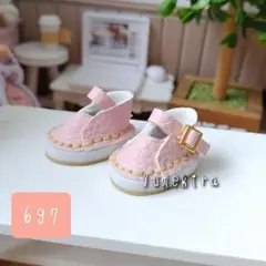 ドールシューズ No.697 ベビーピンク イーマリー　リカちゃん ブライス　靴