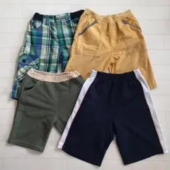 130サイズ男の子用ハーフパンツ4点まとめ売り