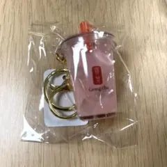 ゴンチャ Gong Cha キーホルダー タピオカ ストロベリーミルクティー
