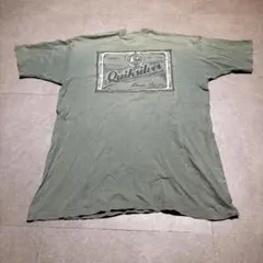 Quick silver 半袖　tシャツ　カーキ　usa製　シングルステッチ　L