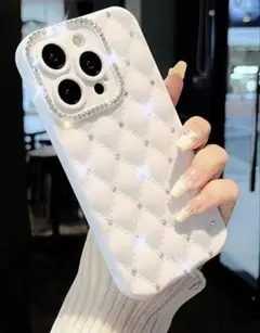 新品未使用⭐︎iPhone16ケース キルティングデザイン♡