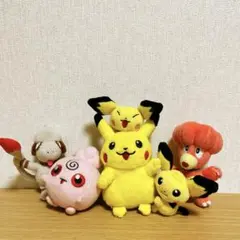 ピチュー ピカチュウ 兄弟 ぬいぐるみ　当時　トミー TOMY ピカチュウ ピチュー 兄弟くっつきぬいぐるみ 当時物 美品