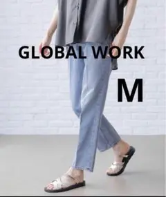 GLOBAL WORK GOODデニムテーパードパンツ/166175 M