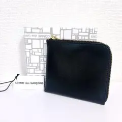未使用品COMME des GARÇONS レザー L字ファスナー ウォレット