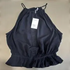 【新品】H&M キャミソール　ブラック