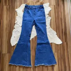 【9/3までの出品】フレアパンツ ベルボトム　ボヘミアン　y2k