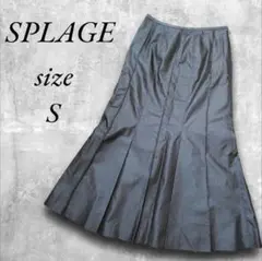SPLAGE マーメイド調フレアスカート S相当 ブラック 光沢感 可愛い系