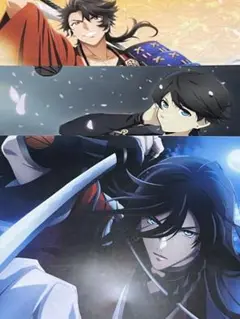 活劇 刀剣乱舞 和泉守・堀川・陸奥守 クリアファイル アニメージュ特典
