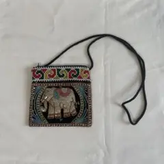 値下げ中‼︎象刺繍のショルダーバッグ ポシェット