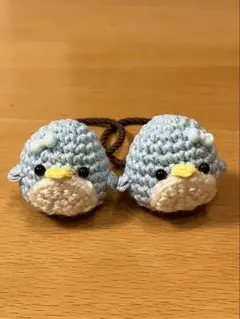 あみぐるみ⭐︎ヘアゴム　ペンギンちゃん2個セット