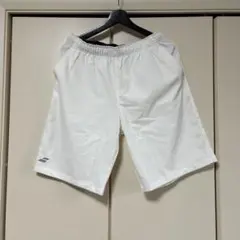 Babolat ホワイトハーフパンツ