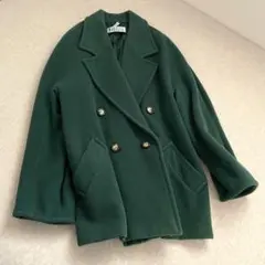 MARELLA マレーラ アンゴラ混ショートコート カラーコート グリーン緑