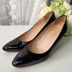 【美品】BALLY バリー　36　黒　エナメル　パンプス　23センチ