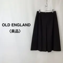 OLD ENGLAND インバーテッドひざ下スカート ブラウン レディース