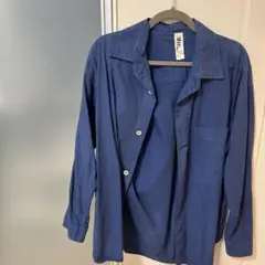 MHL. ネイビー 長袖シャツ M