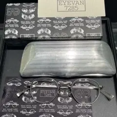 超美品 EYEVAN7285 163 801 アンティークシルバー EYEVAN 7285 アイヴァン 7285 / 163 / 801 - PUTER / メガネ