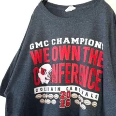 GMC チャンピオンズ フットボール Tシャツ XL グレー 灰色 古着