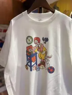 【2XLサイズ】マクドナルドキャラクターTシャツ　レトロ　シッタードナルド　新品