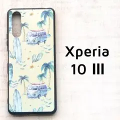 Xperia 10 Ⅲ ケース ヤシの木と車 カバー