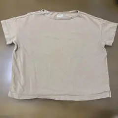 無印ベージュ コットン Tシャツ M-L