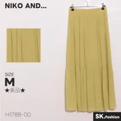 ★美品★ NIKO AND... スカート　ロング丈　ティアード　ベルト通し付き