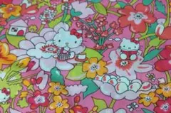 HELLO KITTY✕LIBERTY☆花柄生地(ピンク)①☆2011年当時物