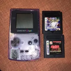 ゲームボーイカラー 本体 クリアパープル