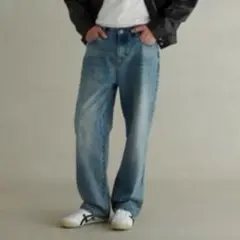 bonbonstore リラックスフィットストレートデニム B2568